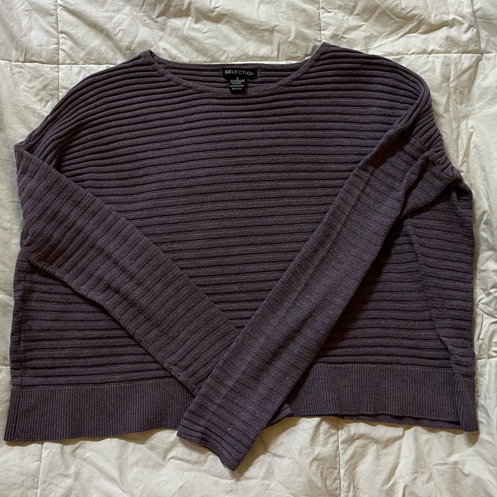 Purple long sleeve shirt